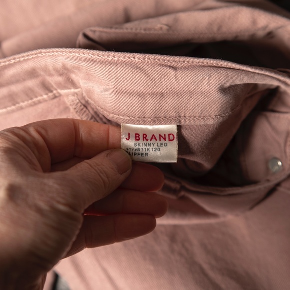 J Brand Dusty Rose Skinny Leg Slipper Jeggings - Picture 7 of 8